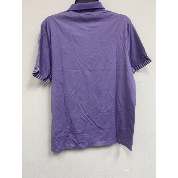 Perry Ellis Icon Polo Shirt Regular Fit Modern Performance Violet Men’s Large - Picture 5 of 6